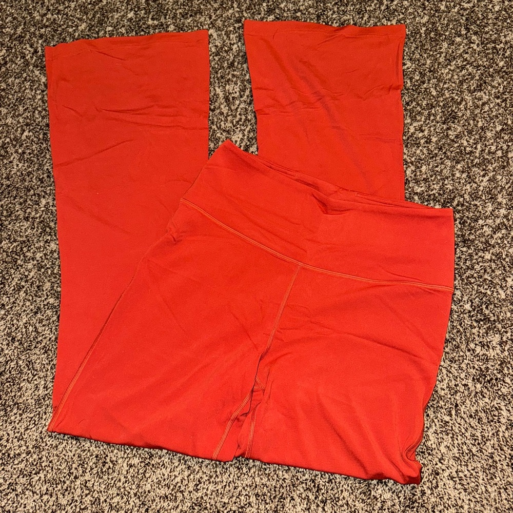 Lululemon Athletica Burnt Orange Flare Pants